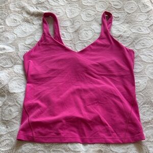 lululemon athletica Magenta V-Neck Tank Top